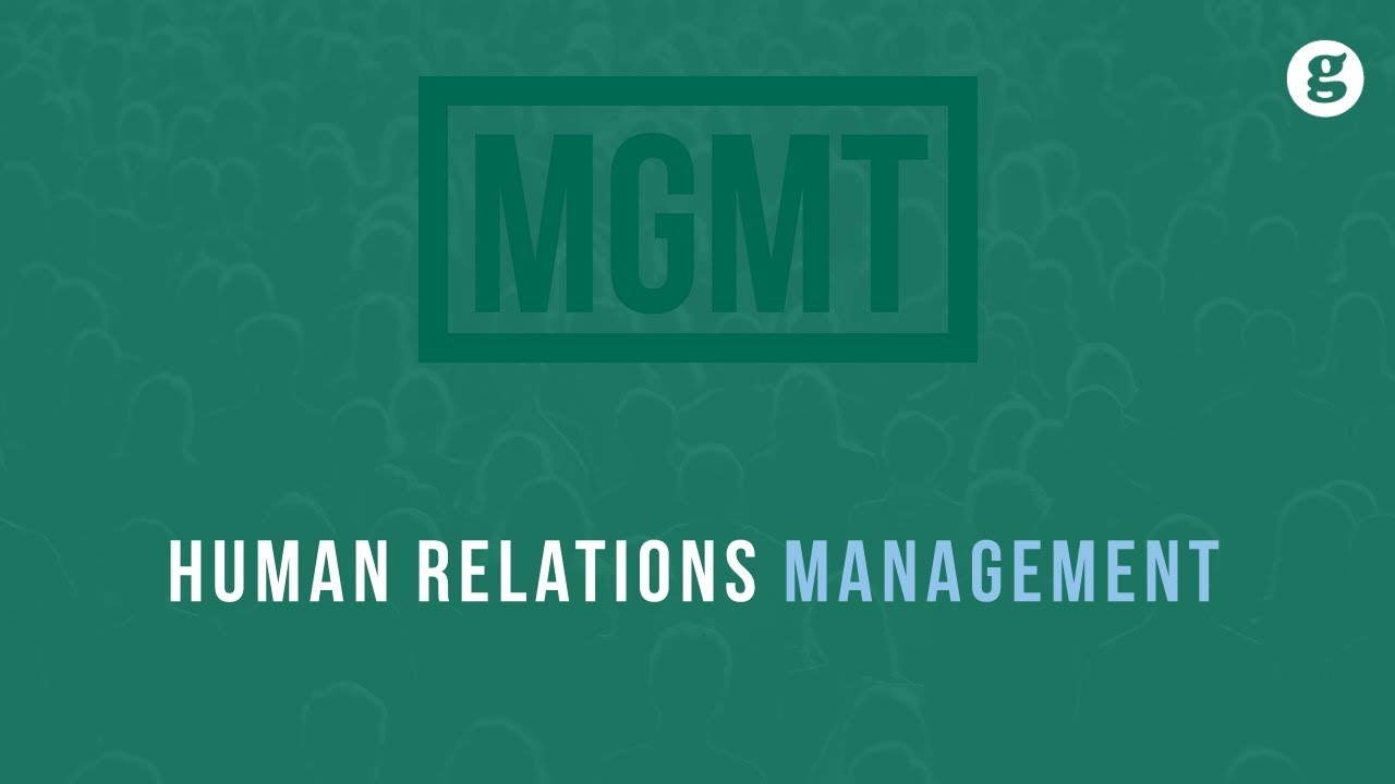 Human Relations Management - YouTube