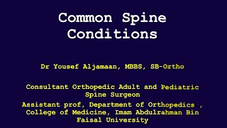 Orthopedic Surgery: Common Spine Disorders | MedTeach