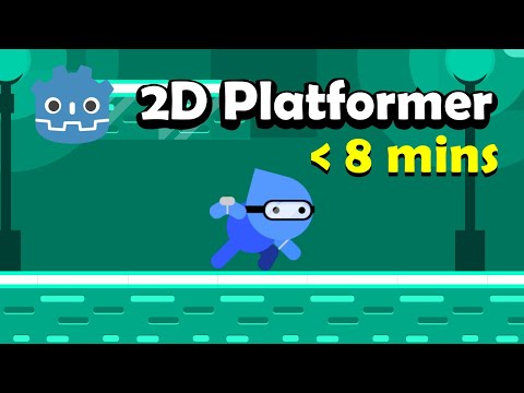 Simple Platformer Tutorial in less than 8 mins - GDScript