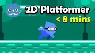 Simple Platformer Tutorial in less than 8 mins - GDScript