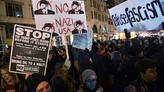 Protesters gather in DC on inaugural weekend