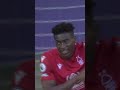 Taiwo Awoniyi with a HUGE goal against Arsenal #OnThisDay in 2023! 🇳🇬💪
