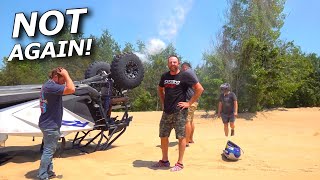 Our WORST trail ride yet! RZRs roll, crash, and hit trees!