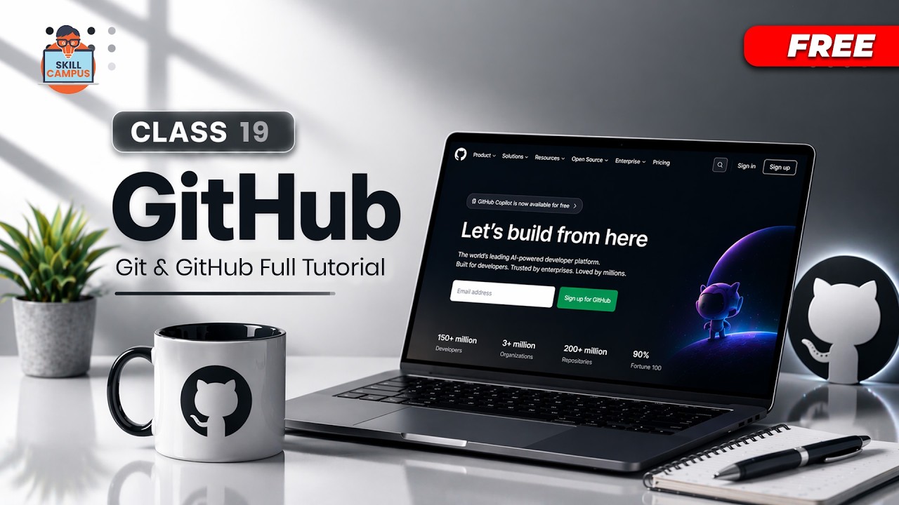 Class 19 - Git & GitHub Full Tutorial | Version Control Explained - YouTube