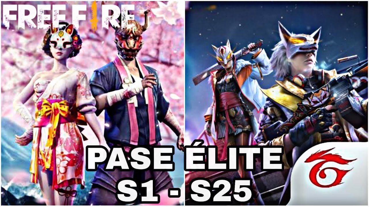 TODOS LOS PASES ÉLITE (S1 S25) FREE FIRE YouTube