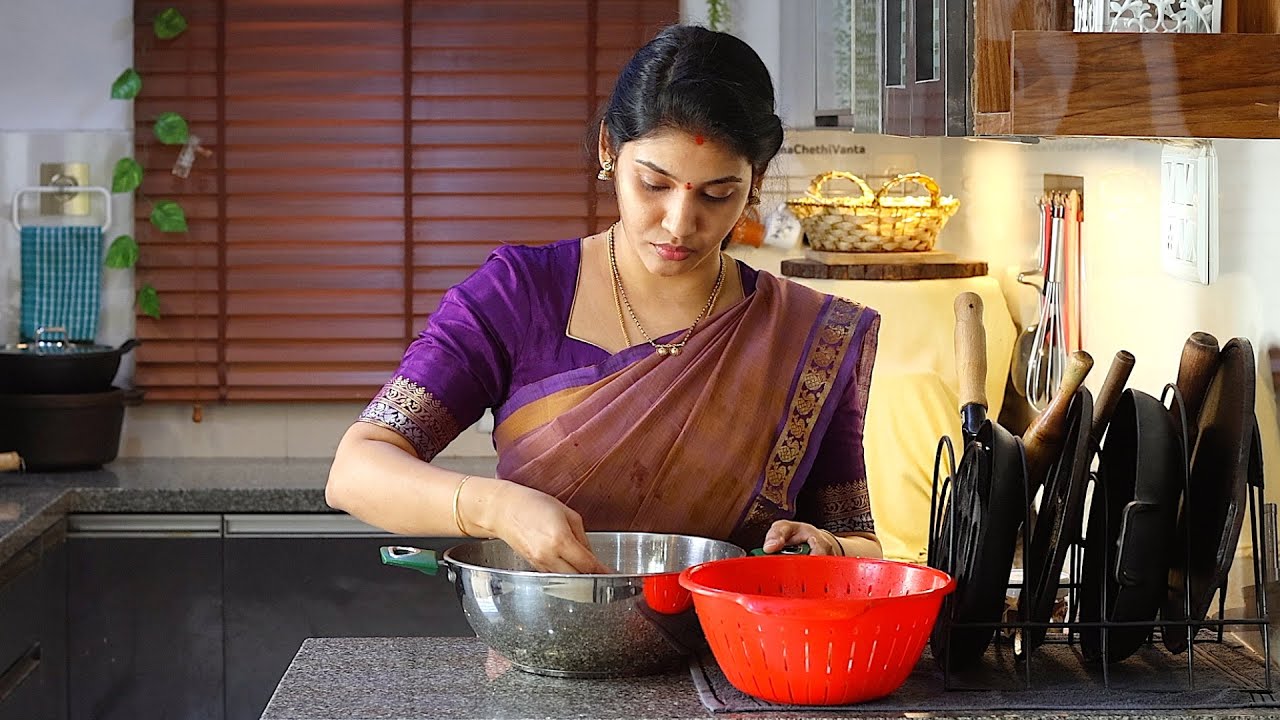 మాచిన్నోడి పాట్లక్ లంచ్ కోసం అరగంటలో వంట😋Quick Breakfast & Lunch Preparation Vlog👌Cast iron Cookware