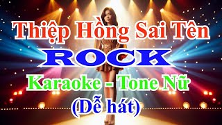 Thiệp Hồng Sai Tên Rock Karaoke Tone Nữ (dễ hát) screenshot 3