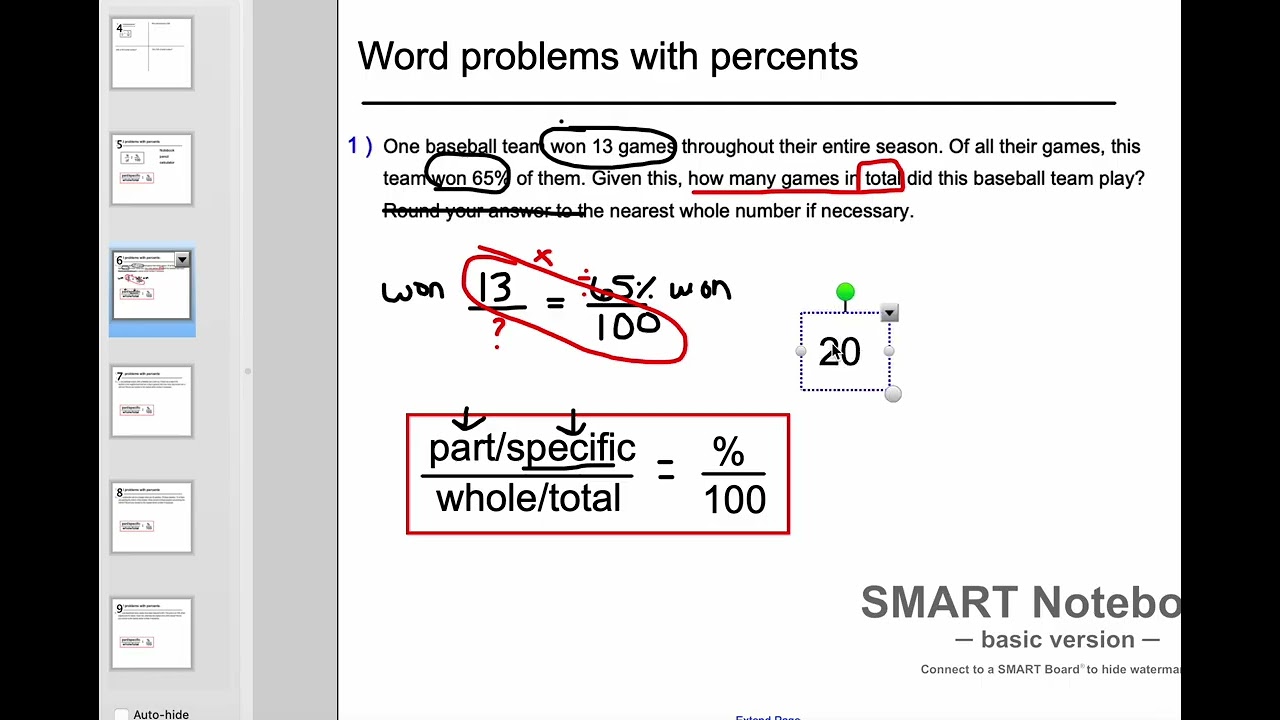 Percent Word Problems