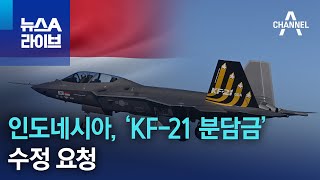 인도네시아, ‘KF-21 분담금’ 수정 요청 | 뉴스A 라이브