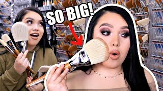 Full Face Using WORLDS BIGGEST BRUSHES!