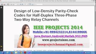 Design of Low Density Parity Check Codes for Half Duplex Three Phase Two Way Relay Channels