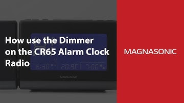 How to use the Dimmer Function on the Magnasonic CR65 Bluetooth Alarm Clock Radio