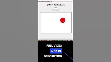 Create your first Javascript game #shortsfeed #shorts #youtubeshorts #javascript #html