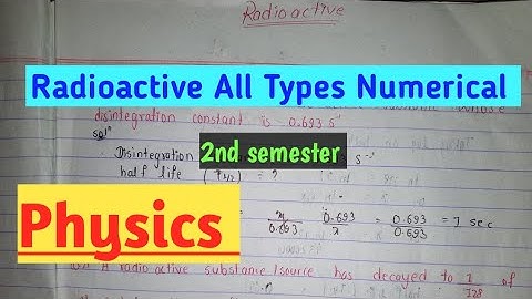 Radioactive Numerical / Physics / 2nd semester / @engineering3690 #ctevt #diploma