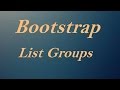 Bootstrap List Groups