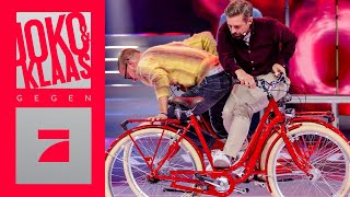 Spektakulärer Fahrrad-Stunt von Joko & Klaas! | Suicide no hander | Joko & Klaas gegen ProSieben