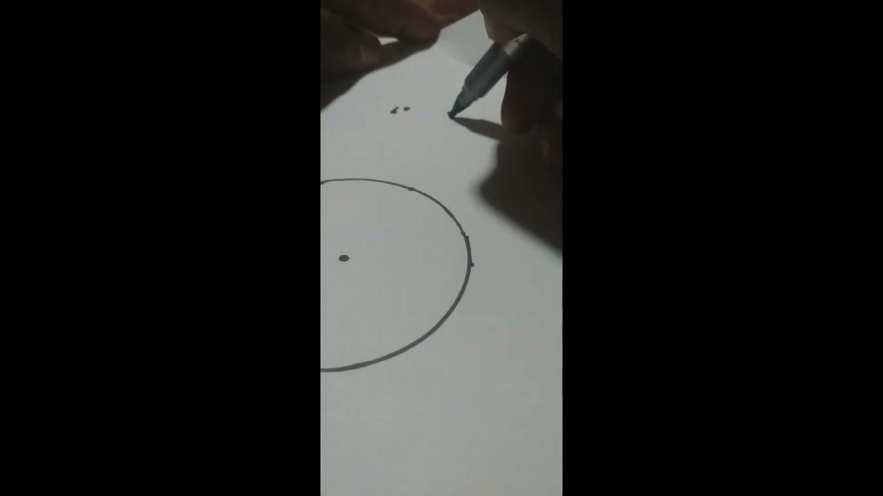 Trick draw circle without lifting pen😇shorts YouTube
