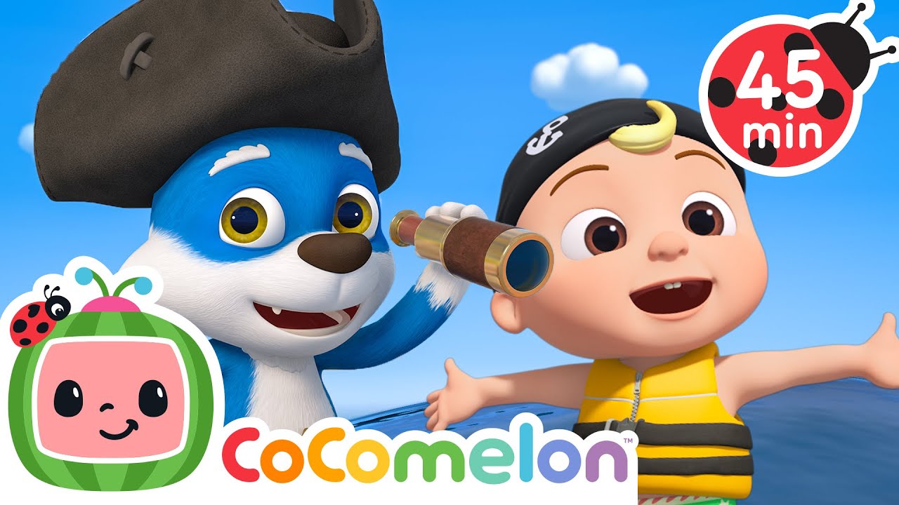 Best PIRATE SONGS with JJ &amp; Wally 🏴‍☠️ | CoComelon Animal Time - Kids Songs
