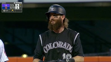 COL@NYM: Blackmon records two singles and two double
