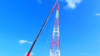 biggest Mobile Cranes Sany SAC2200 Erection Tower heavy lifting Equipments shorts video