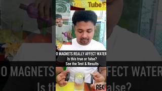 Magnetic Water: Test & See the Real Impact ||  #experiment #magnet #water #shorts
