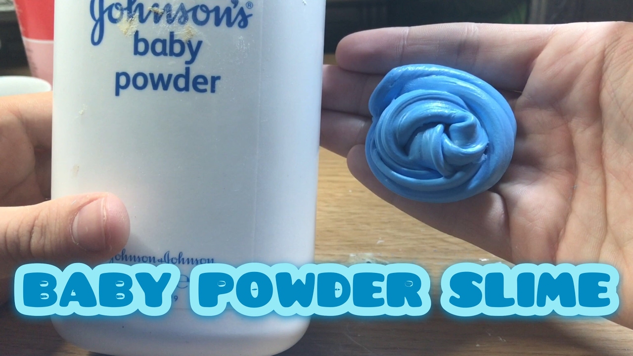 How To Make Slime with Baby Powder with Glue! DIY Slime without  borax,liquid starch 