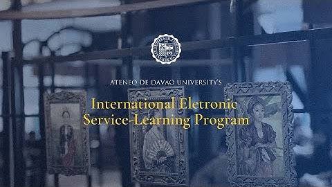 The International Eletronic Service-Learning Program of Ateneo de Davao University