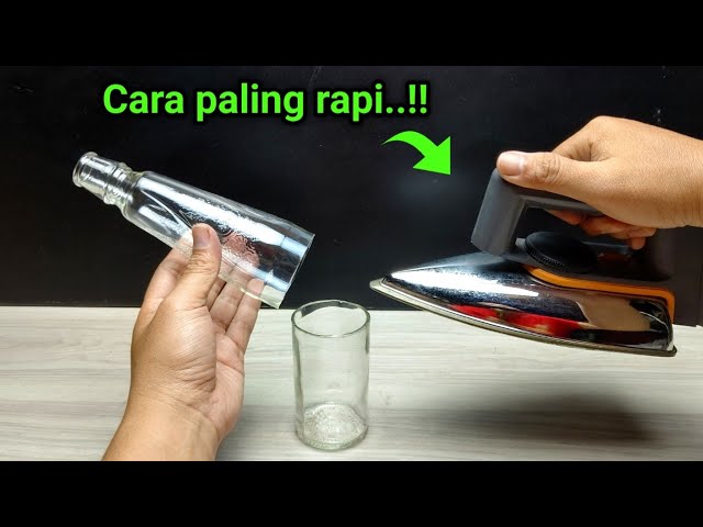 Jutaan orang belum tau..!!Cara baru memotong botol kaca hasilnya dijamin lebih rapi class=