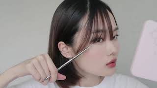 Как сделать чёлку &quot;по корейски&quot;/Cutting Bangs