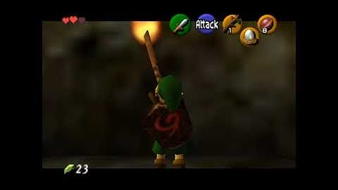OoT- Glitched Damage Value with Burning Deku Stick