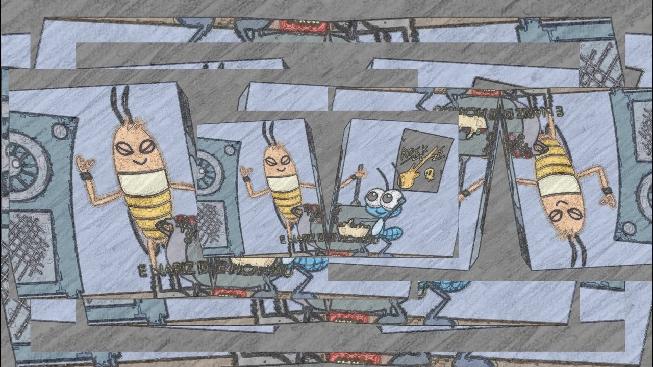 Bob Zoom(REVERSEANDCARTOONEFFECTS) the cockroach is cooking TV and 6 effects (sponsoredbypreview2ff)