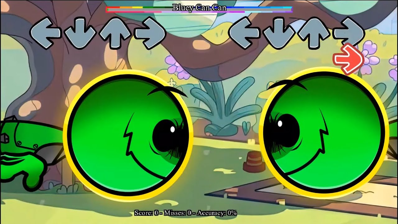 FNF Geometry Dash 2.3 vs Geometry Dash 2.3 Sings Can can Bluey | Fire In The Hole FNF Mods