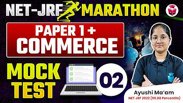 UGC NET Paper 1 & Commerce Mock Test | UGCNET Commerce Most Important Questions Ayushi Ma