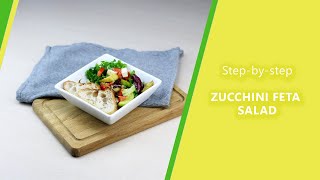 Zucchini Feta salad recipe | Only 4 ingredients | Do this for dinner | ASMR