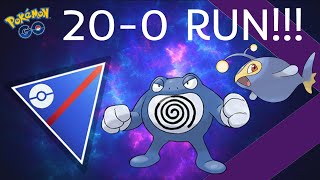 SHADOW POLIWRATH CARRIES TO A *20 GAME WIN STREAK* IN LEGEND ELO!! | POKÉMON GO BATTLE LEAGUE