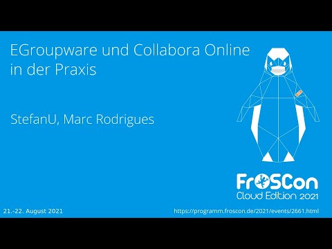 Froscon 2021: EGroupware