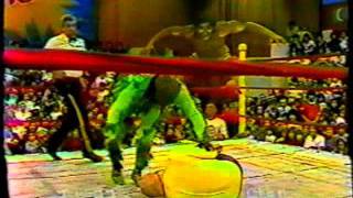 Titanes en el Ring - Richard Shuman vs El Hombre Vegetal