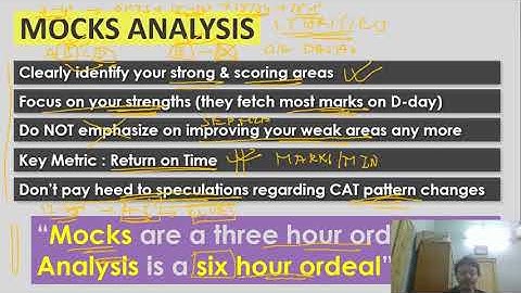 "How to Analyze your Mocks thoroughly  by Nilanjan Dutta