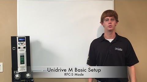 Control Techniques - Unidrive M RFC-S Keypad Setup