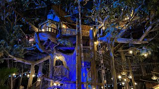 [4K] NEW Adventureland Treehouse Walkthrough 2023 at Disneyland Park! - Tarzan Treehouse Replacement