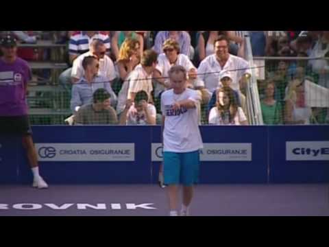 John McEnroe vs Goran Ivanievi - Dubrovnik Croatia...