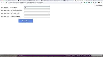 Design a front-end for Google Search, Google Image Search, and Google Advanced Search.