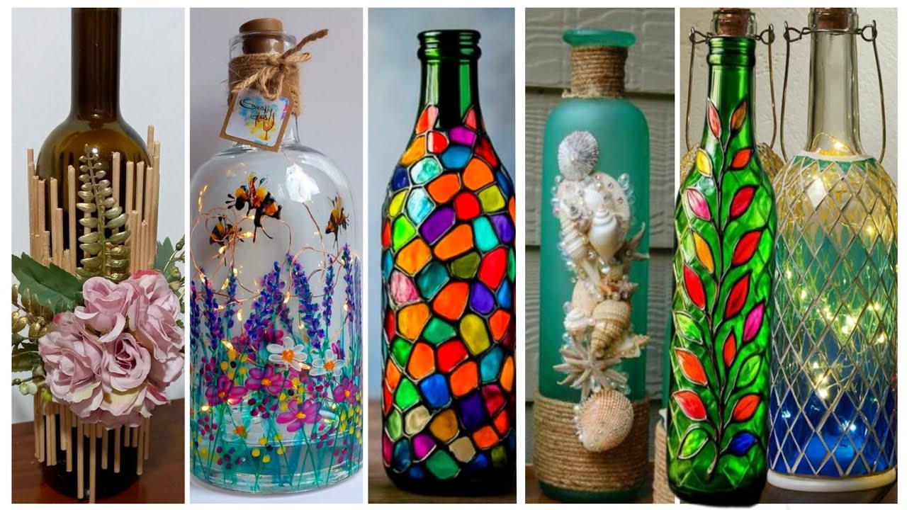 Creative Bottle Decoration Ideas | DIY Recycled Bottle Crafts - YouTube