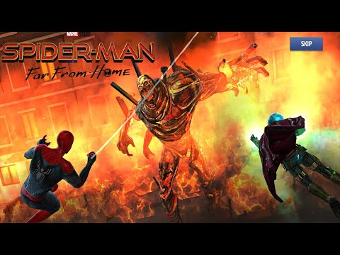 Dans la main Marvel legends spider-man Far from Home Molten Homme BAF Set-Complet