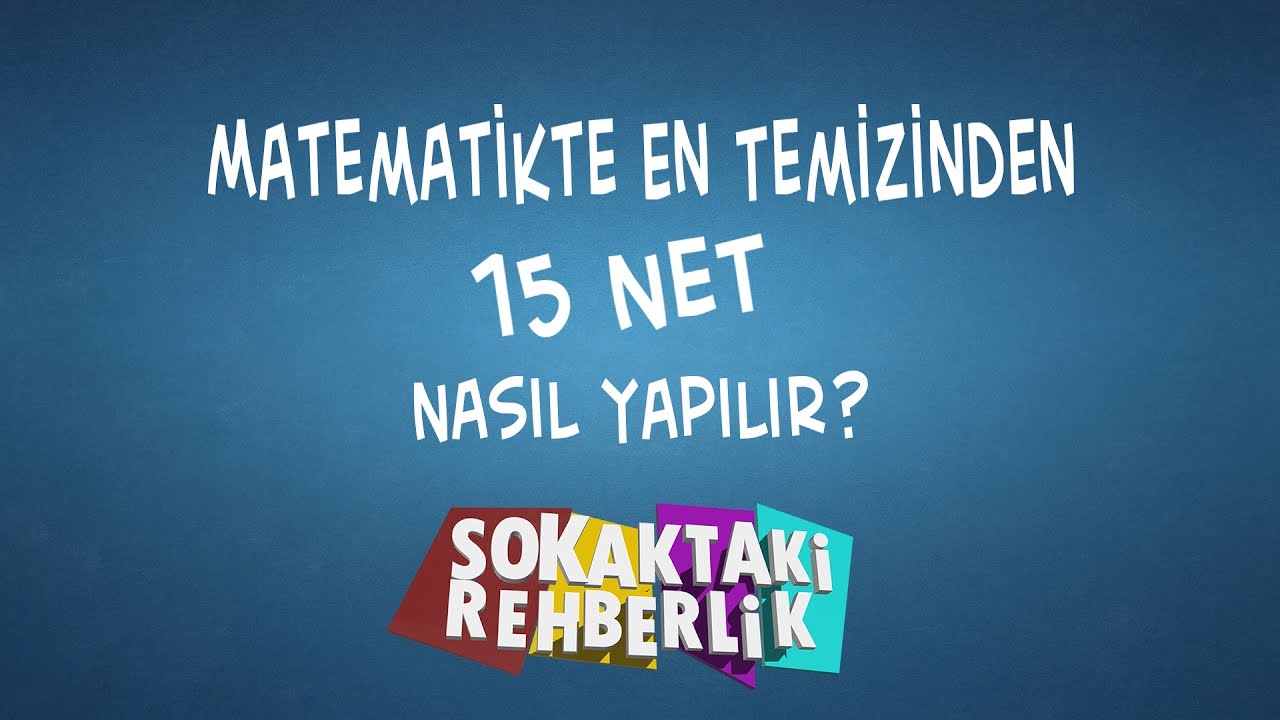 Matematikte En Temizinden 15 Net Nasil Yapilir Youtube Matematik Matematik Dergileri Temel Matematik