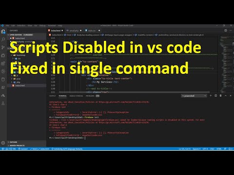 running scripts is disabled on this system | ng serve | vs code error