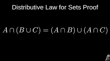 Proof of the Distributive Law for Sets