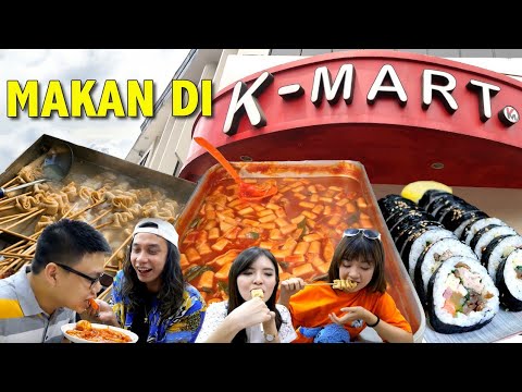 KOREAN STREET FOOD Di K-MART SUPERMARKET !! BERASA DI KOREA !! ( ft