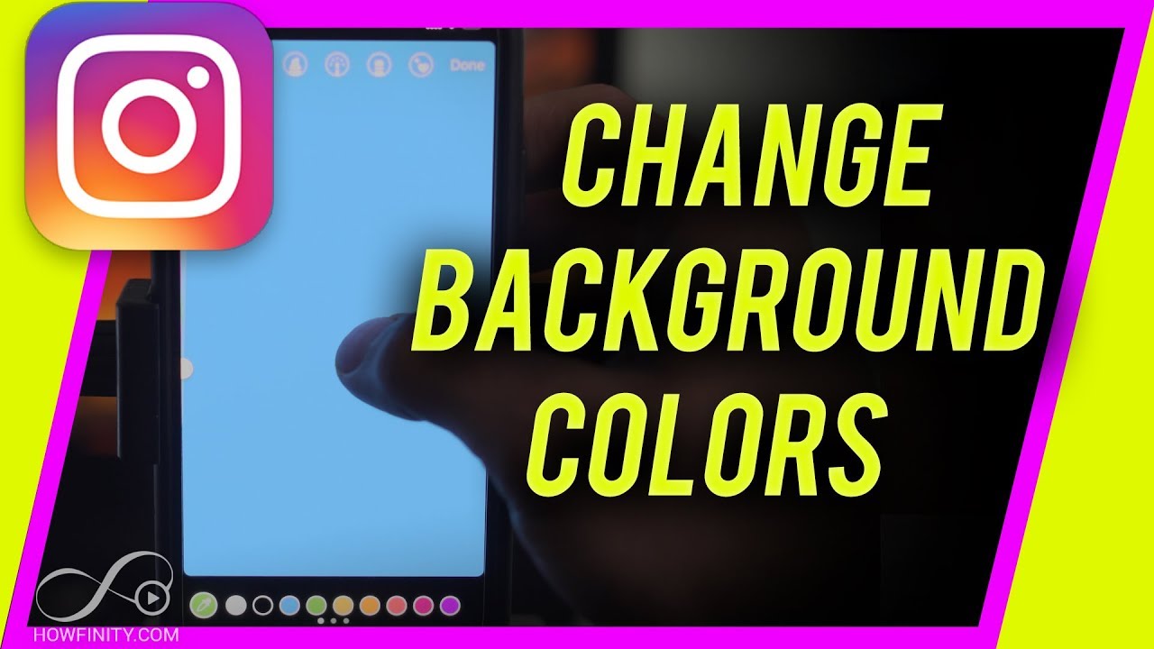 How to Change BACKGROUND COLOR in Instagram Story YouTube