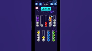 "Ball Sort Puzzle Game | All Levels Walkthrough | Level [23] Full Gameplay"🥎🥎 |  #gaming #minigames